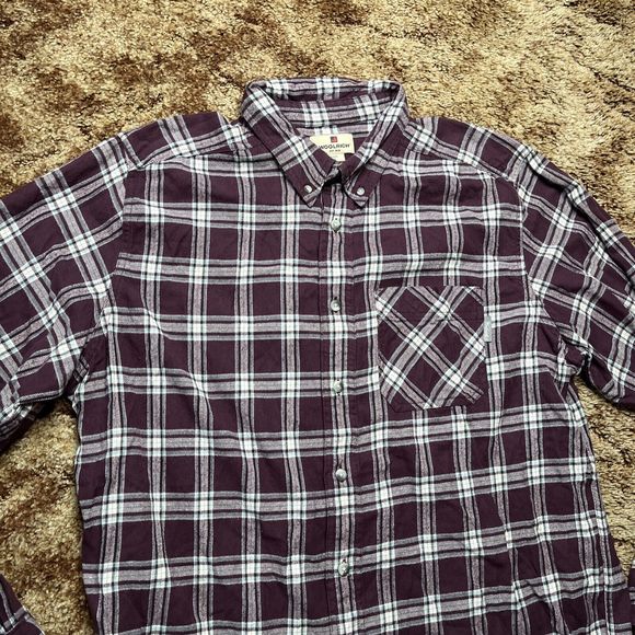 Woolrich Long Sleeve Button Down Mens Extra Large Plaid 100% Cotton Casual - Picture 3 of 10